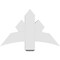 Ekena Millwork Davenport Architectural Grade PVC Gable Bracket, 36"W x 22 1/2"H x 6"D x 6"F, 15/12 Pitch GBP036X23X0606DAV00 - alternate 4